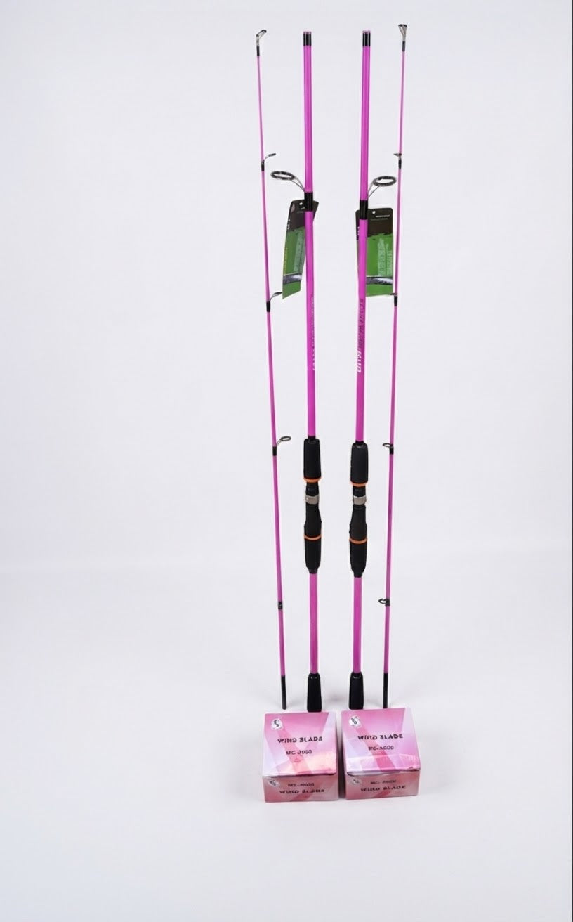 Set pescuit:2 lansete Wind Blade Sniber Spin AC-210. si 2 mulinete Wind Blade MC-3000