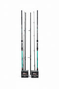 Set Pescuit: 2 x Lansete Saimino Argus 3.90m, 3.75 LBS, Carbon 98% + 2 x Mulinete FL Feeder Wind 6000