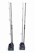 Set Pescuit Crap: 2 x Lansete FL Viper Carp 3.90m + 2 x Mulinete Strategist Feeder FD 8000