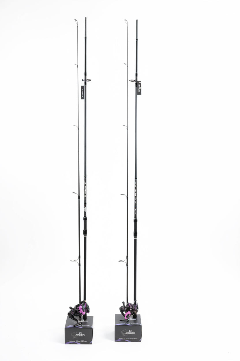 Set Pescuit Crap: 2 x Lansete FL Viper Carp 3.90m + 2 x Mulinete Strategist Feeder FD 8000