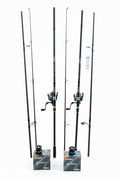 Set 2 Lansete Crap Wind Blade CARP Deepwater 3.90m și 2 Mulinete Saimino BR 6000 echipate cu fir0,20 mm