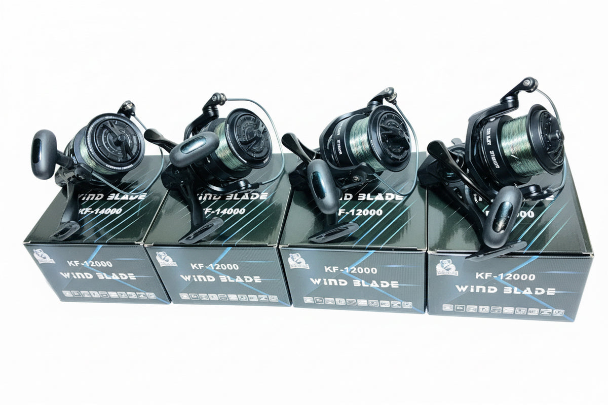 Set 4 mulinete Wind Blade KF 12000, echipate cu fir 0.35 mm