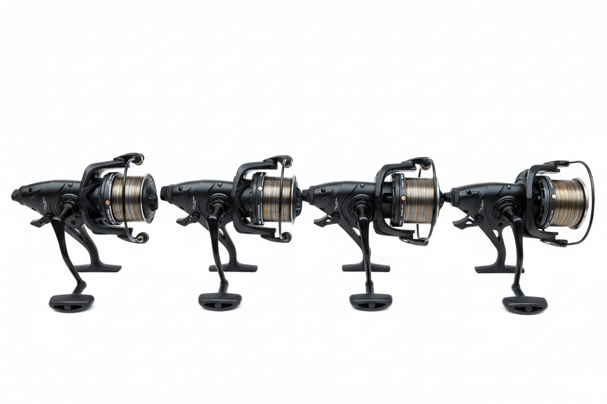 Set: 4 Mulinete Pro FL Dual Force DF14000 (Echipate cu Fir 0,35mm)